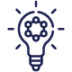 Light bulb with a digital identity symbol